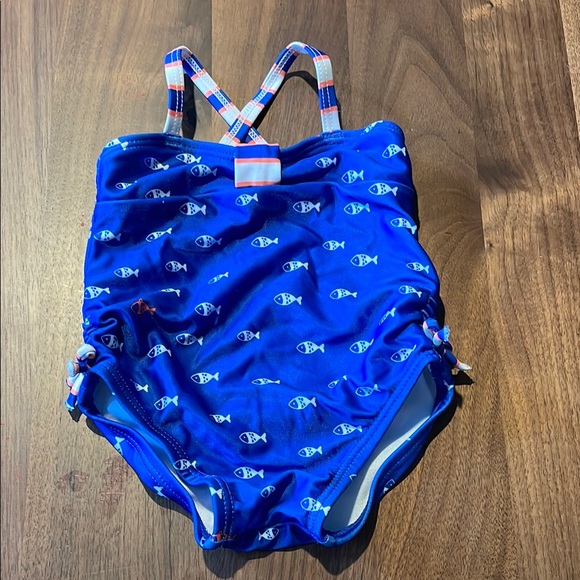 Gymboree Blue and White One Piece Swimsuit - Picture 1 of 3